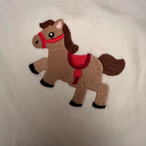 NWT, Embroidered 0-3 month Onesie, Burp Cloth and Bib Set - Picture 2 of 7